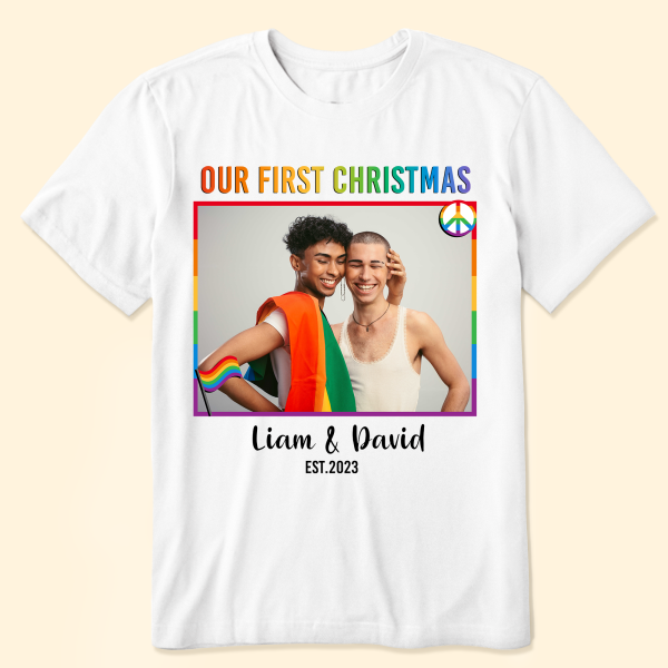LGBT-Couple-Our-First-Christmas-Personalized-Photo-Matching-Couple-Shirt_4.png